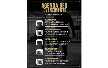 Evénements de l'année